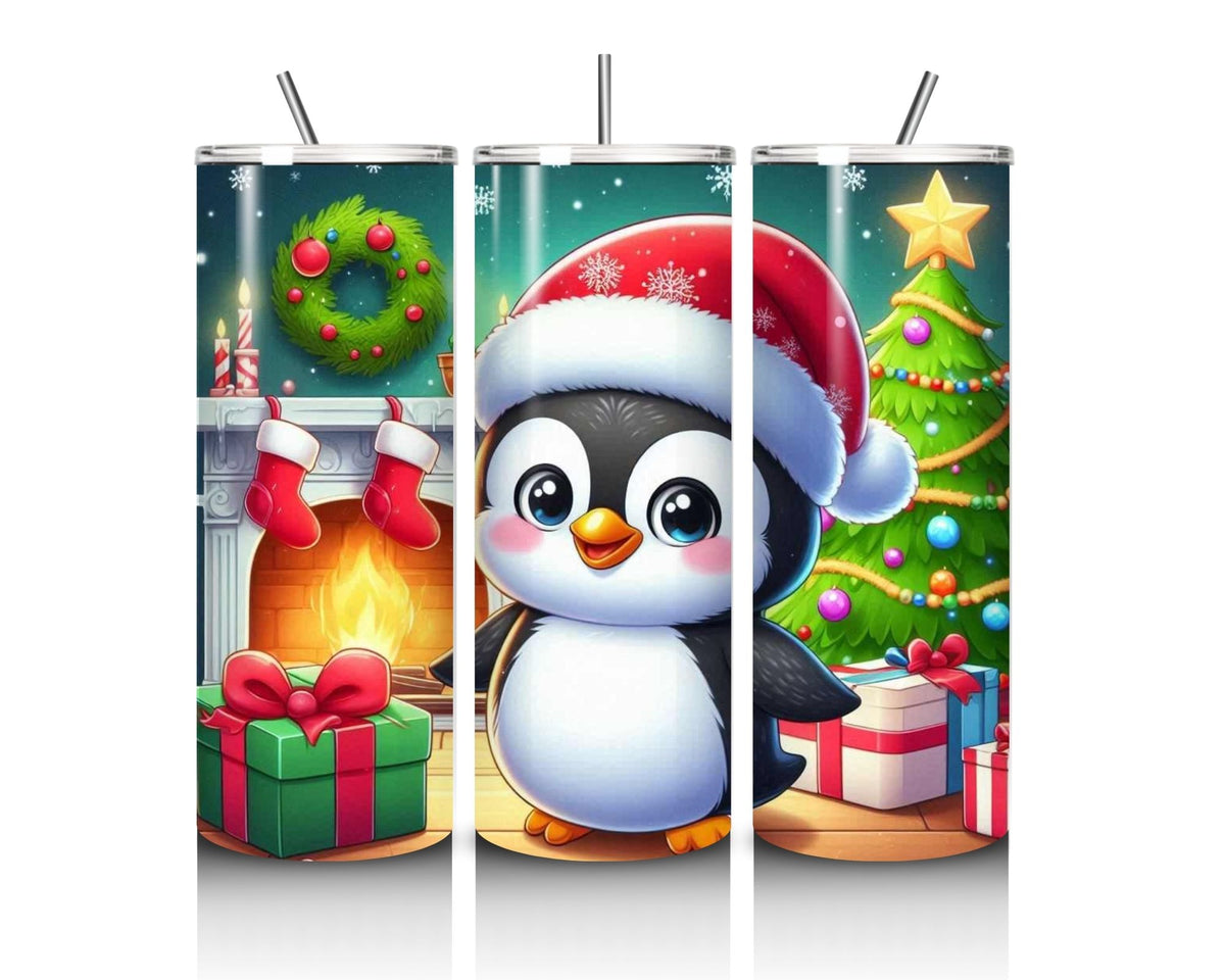 Cute Christmas Penguin Style 3 20oz Tumbler