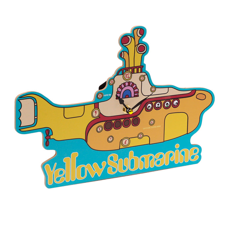 Decorative The Beatles Yellow Submarine Shaped Wall Clock