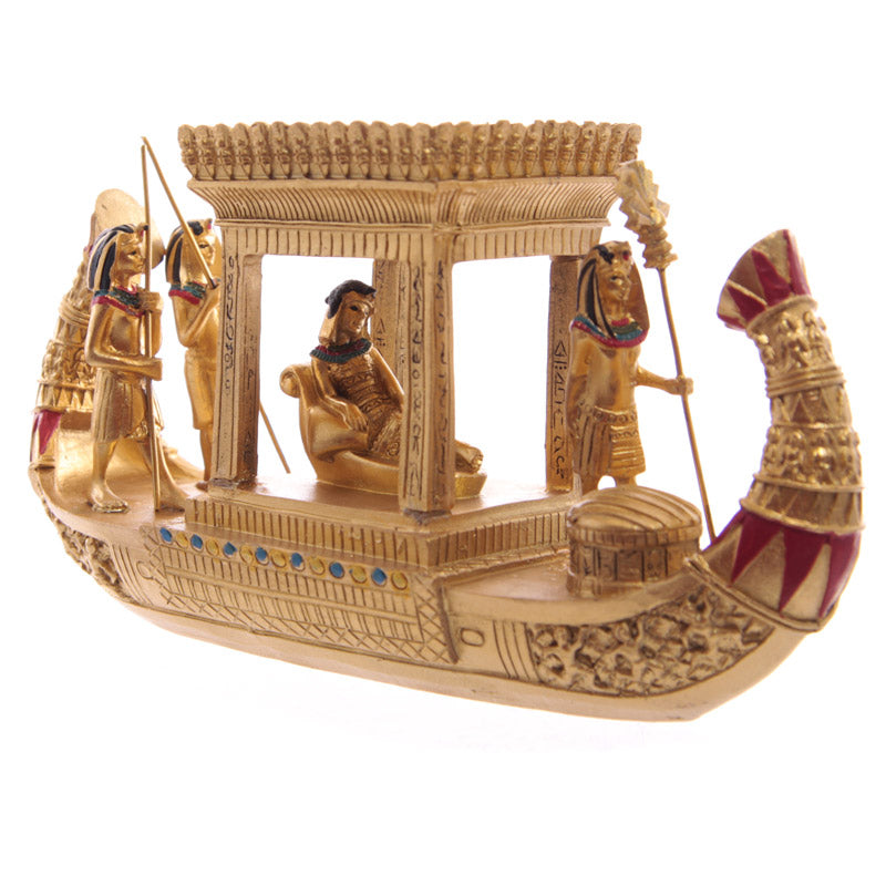 Decorative Gold Egyptian Canopy Boat