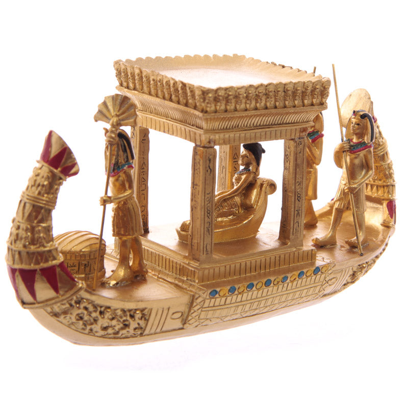 Decorative Gold Egyptian Canopy Boat