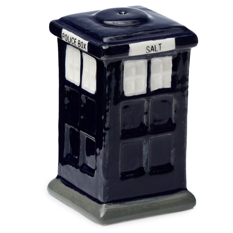 Novelty Ceramic Police Box Salt and Pepper Set