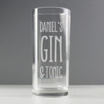 Gin & Tonic Hi Ball Glass