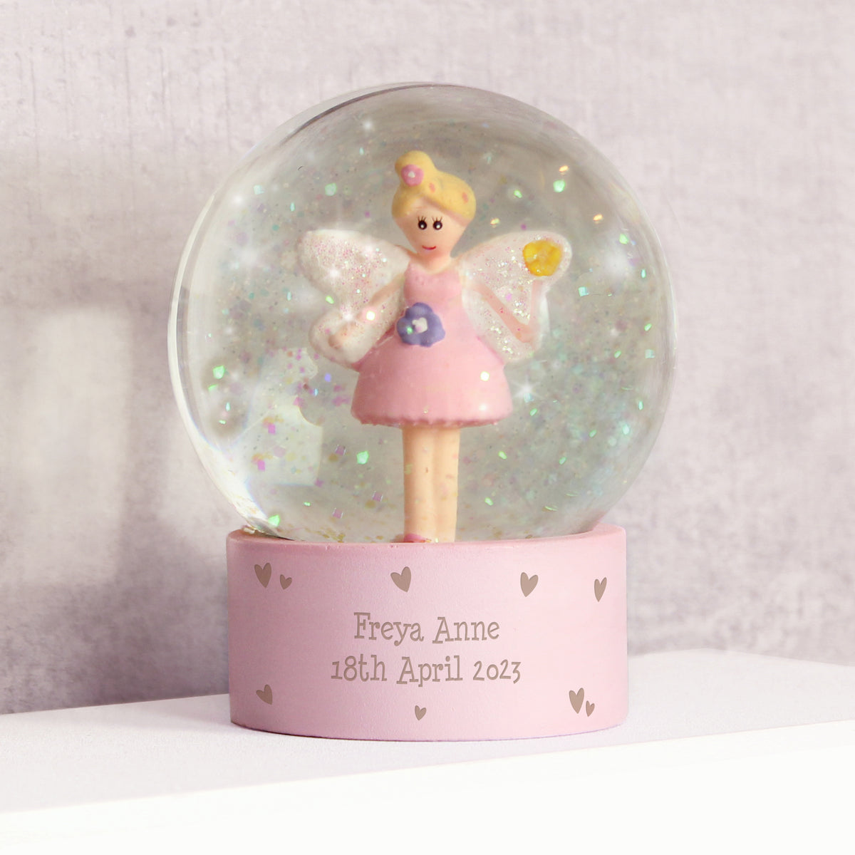 Personalised Fairy Glitter Snow Globe