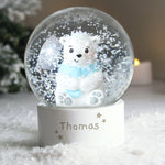 Personalised Polar Bear Any Name Snow Globe