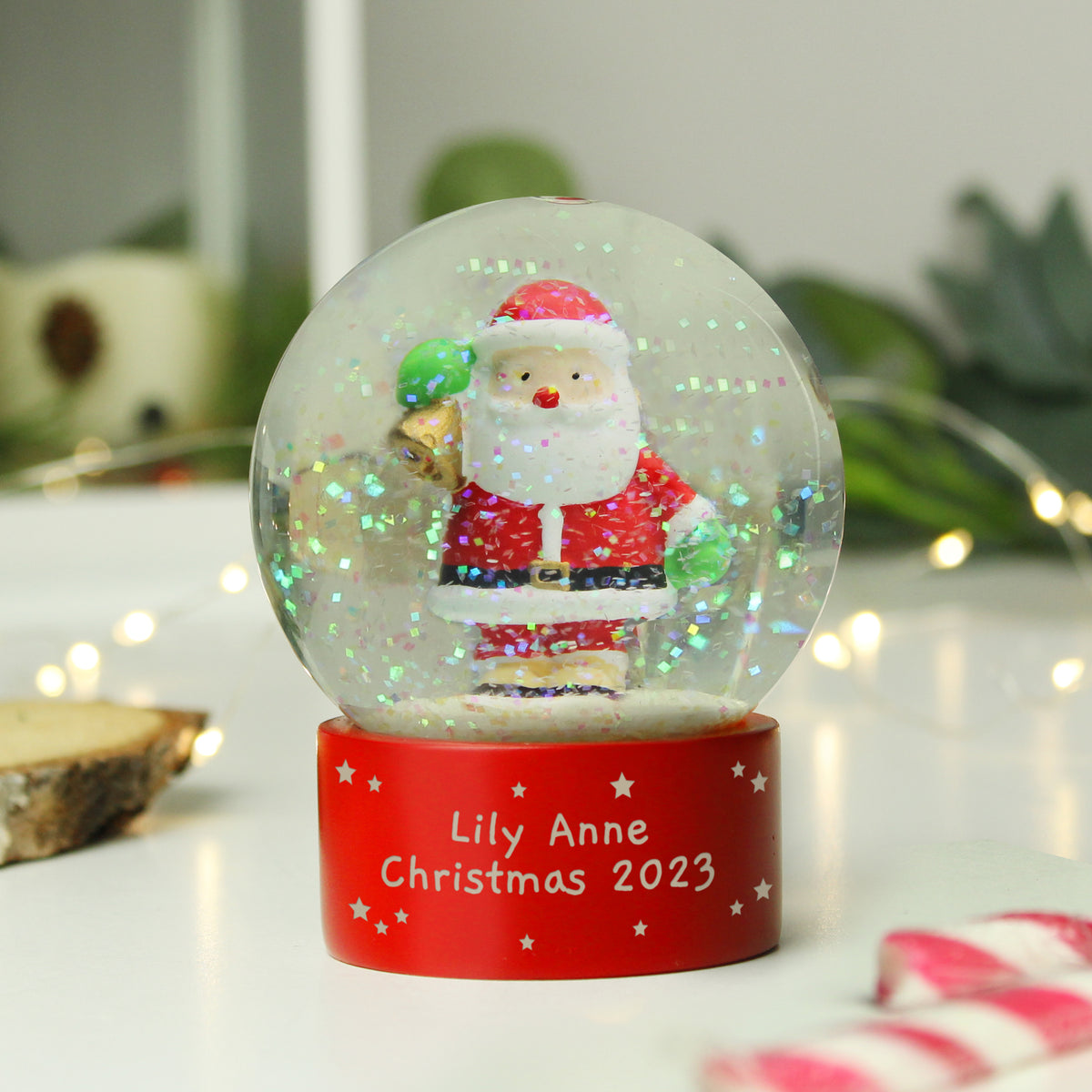 Personalised Santa Snow Globe