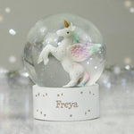 Personalised Unicorn Name Snow Globe