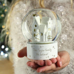 Personalised Message Village Glitter Snow Globe