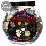 Personalised Halloween Characters Sweet Jar