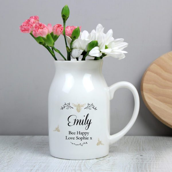 Floral Bee Flower Jug