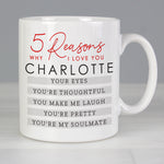 Personalised 5 Reasons Why Mug