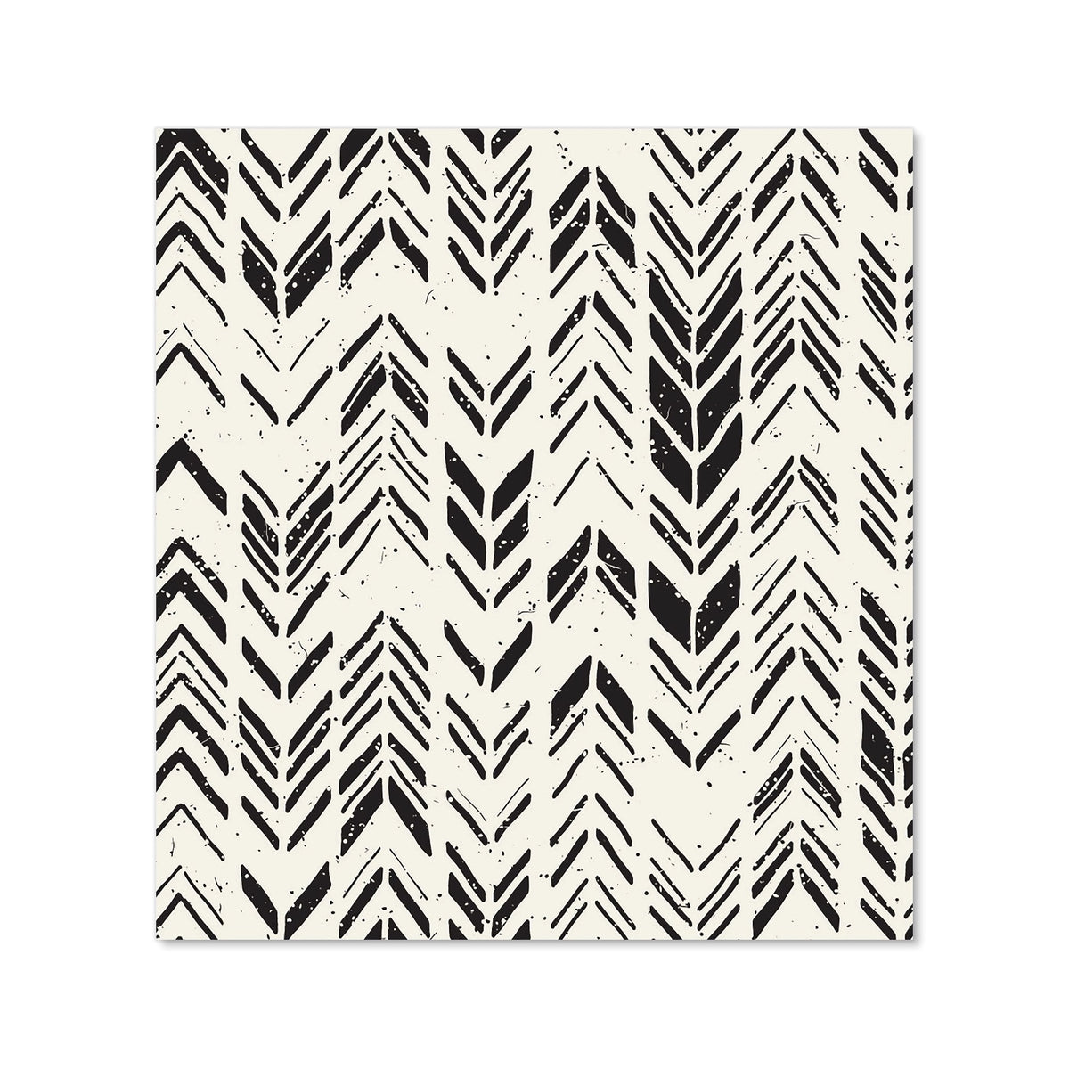 Hand Drawn Chevron Pattern Kitchen Splashback