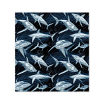 Hand Drawn Shark Pattern Kitchen Splashback