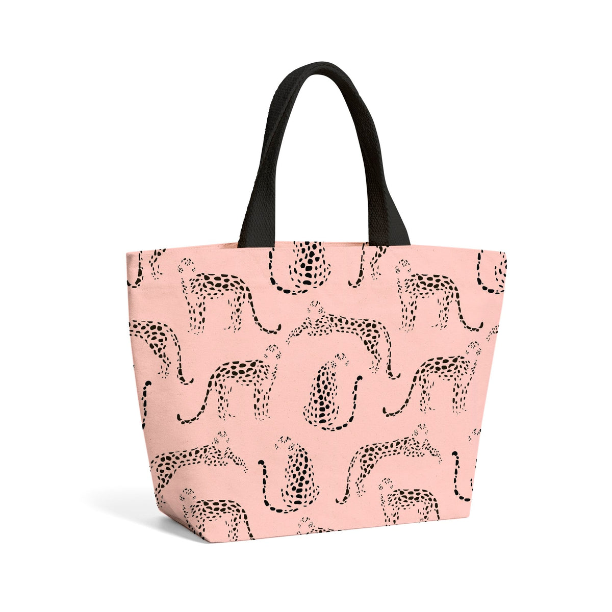 Abstract Leopard Pattern Beach Shopper Tote Bag