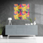 Bright Abstract Pattern HD Metal Print