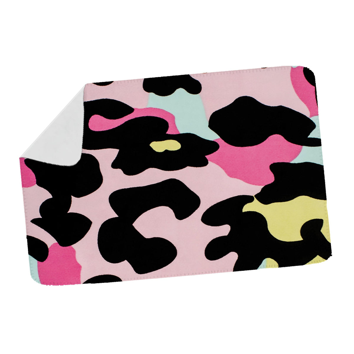 Colourful Leopard Print Fleece Blanket