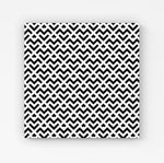 Black And White Abstract Pattern HD Metal Print