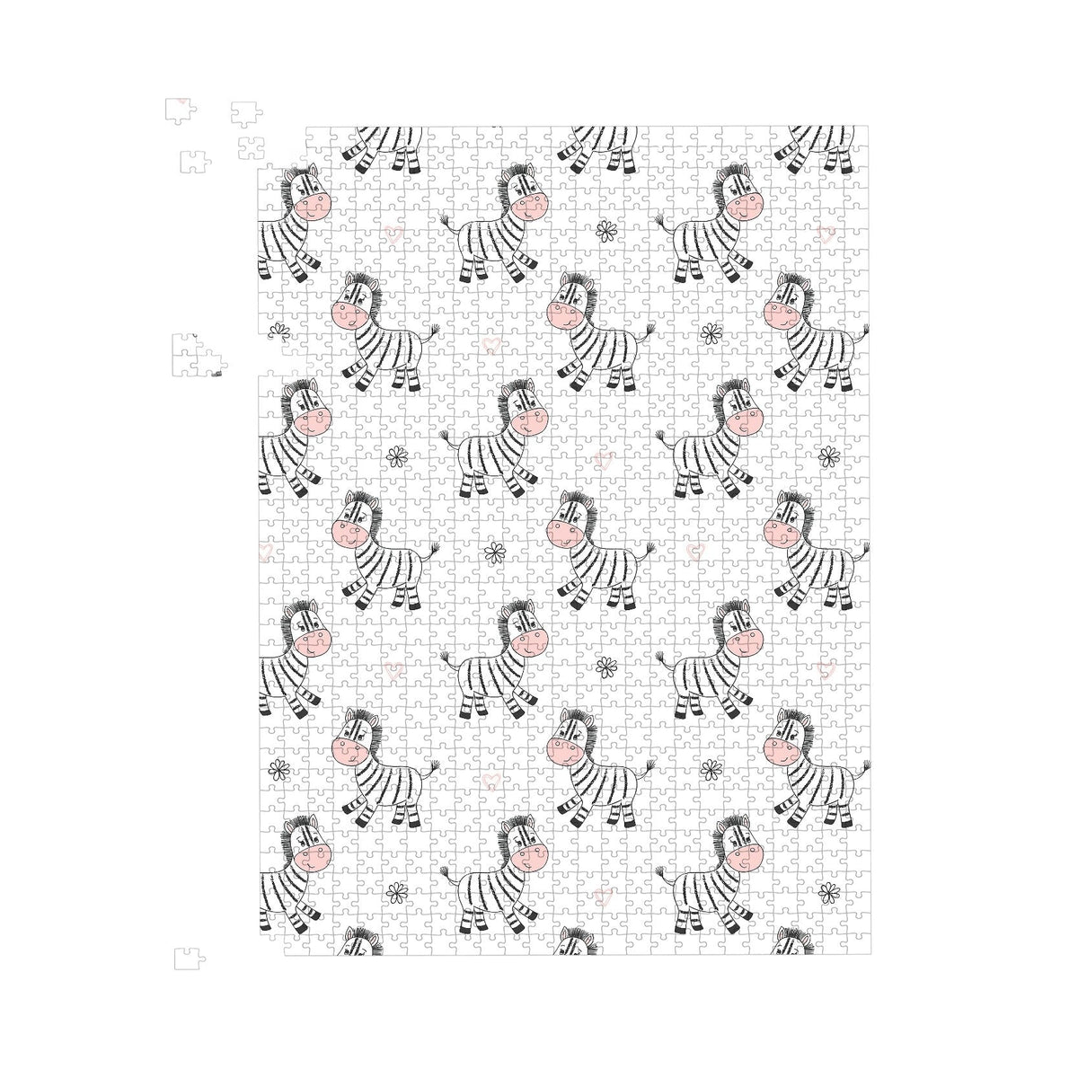 Cute Hand Drawn Zebra Jigsaw Puzzle