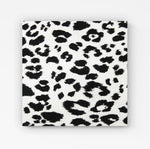 Black Leopard Print HD Metal Print