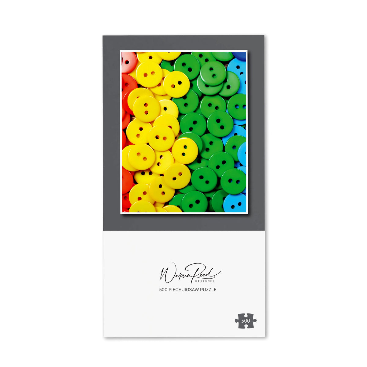 Colourful Buttons Pattern Jigsaw Puzzle