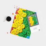 Colourful Buttons Pattern Jigsaw Puzzle