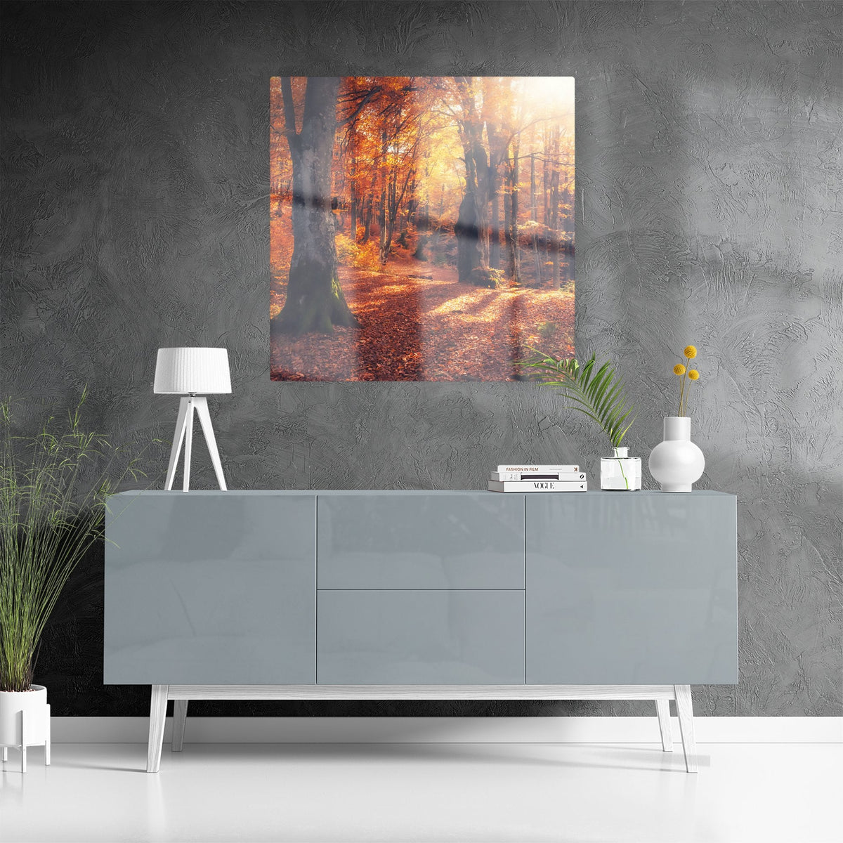 Autumn Forest HD Metal Print