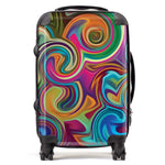 Colourful Wave Pattern Suitcase