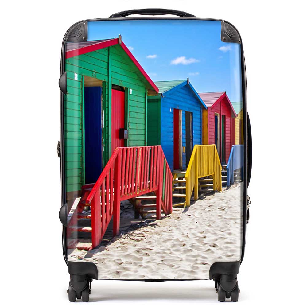 Beach Huts At Muizenberg Beach Suitcase