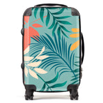 Abstract Bright Colorful Tropical Leaves Suitcase