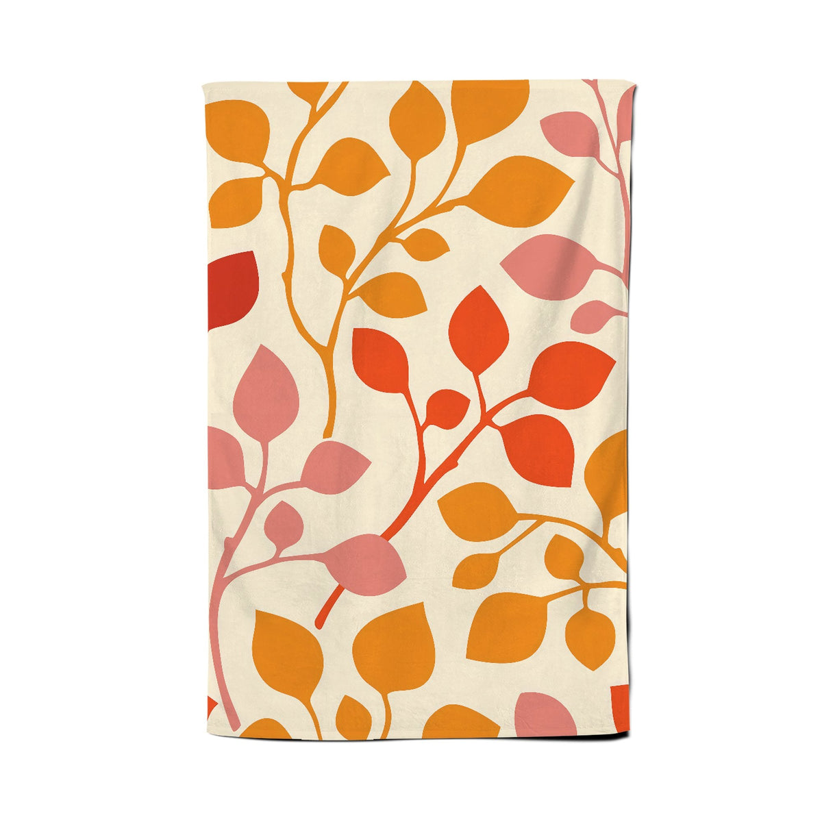 Colorful Autumn Leaves Tea Towel