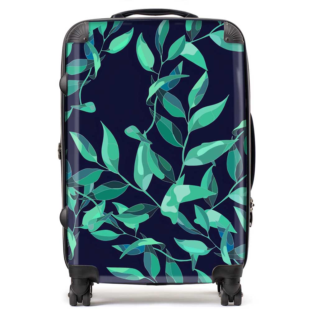 Delicate Green Foliage Suitcase