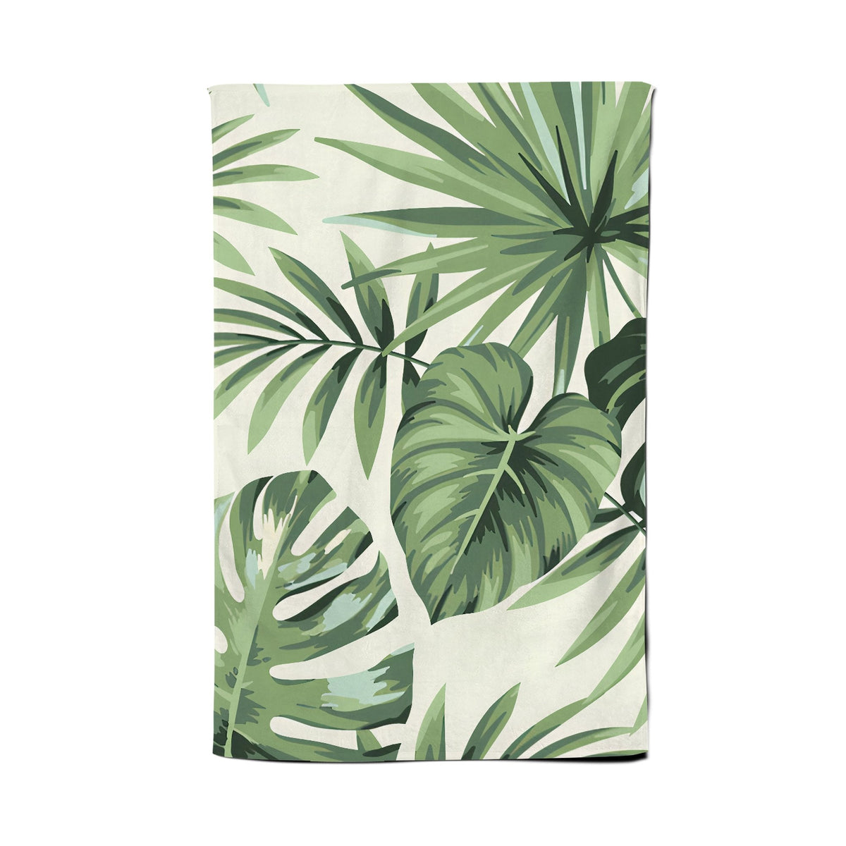 Exotic Palm Leaves Tea Towel