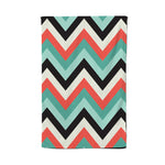 Geometric Colored Chevron Pattern Tea Towel