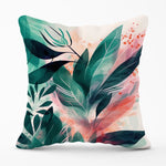 Green Feather leaves Tropical Cushions