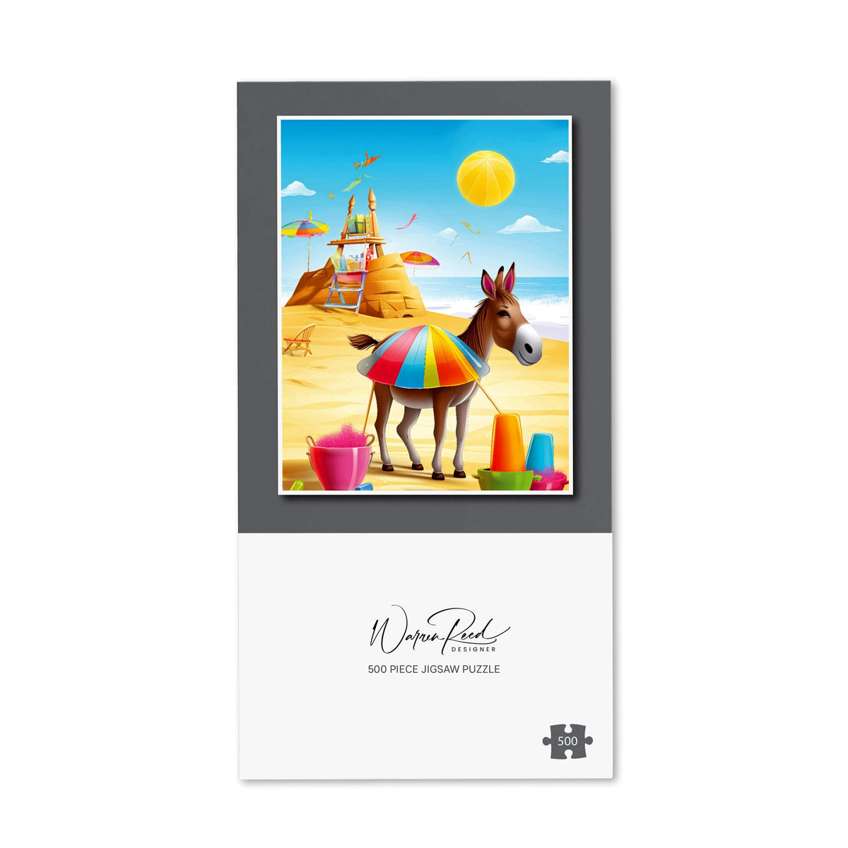 Donkey On A Beach Holiday Jigsaw Puzzle