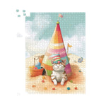 Cat On A Beach Holiday Jigsaw Puzzle