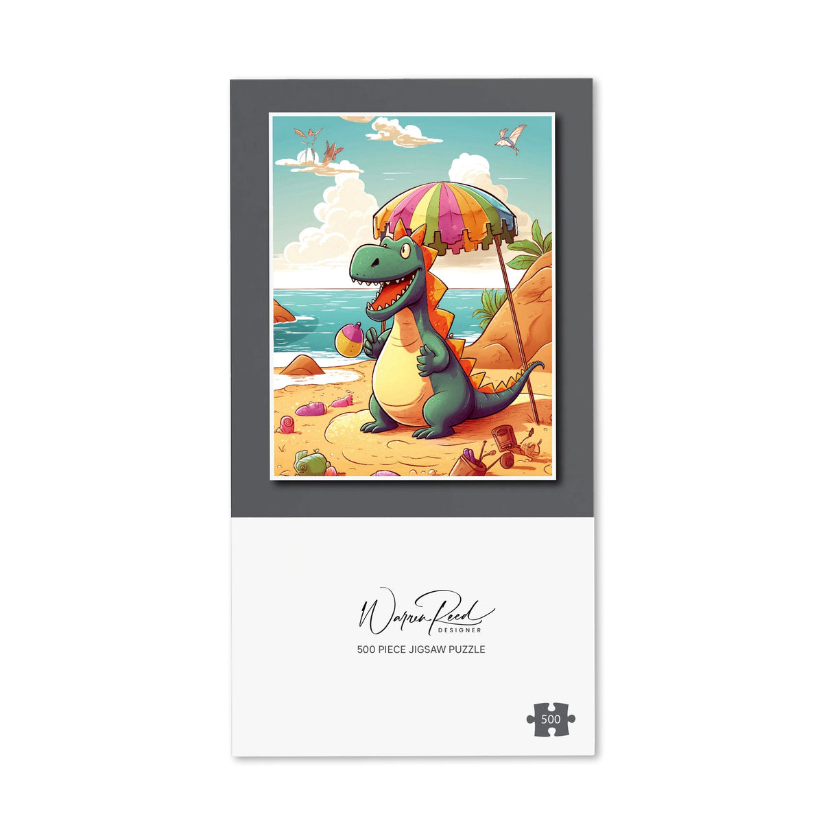 Dragon On A Beach Holiday Jigsaw Puzzle