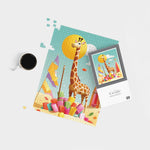 A Giraffe On A Beach Holiday Jigsaw Puzzle