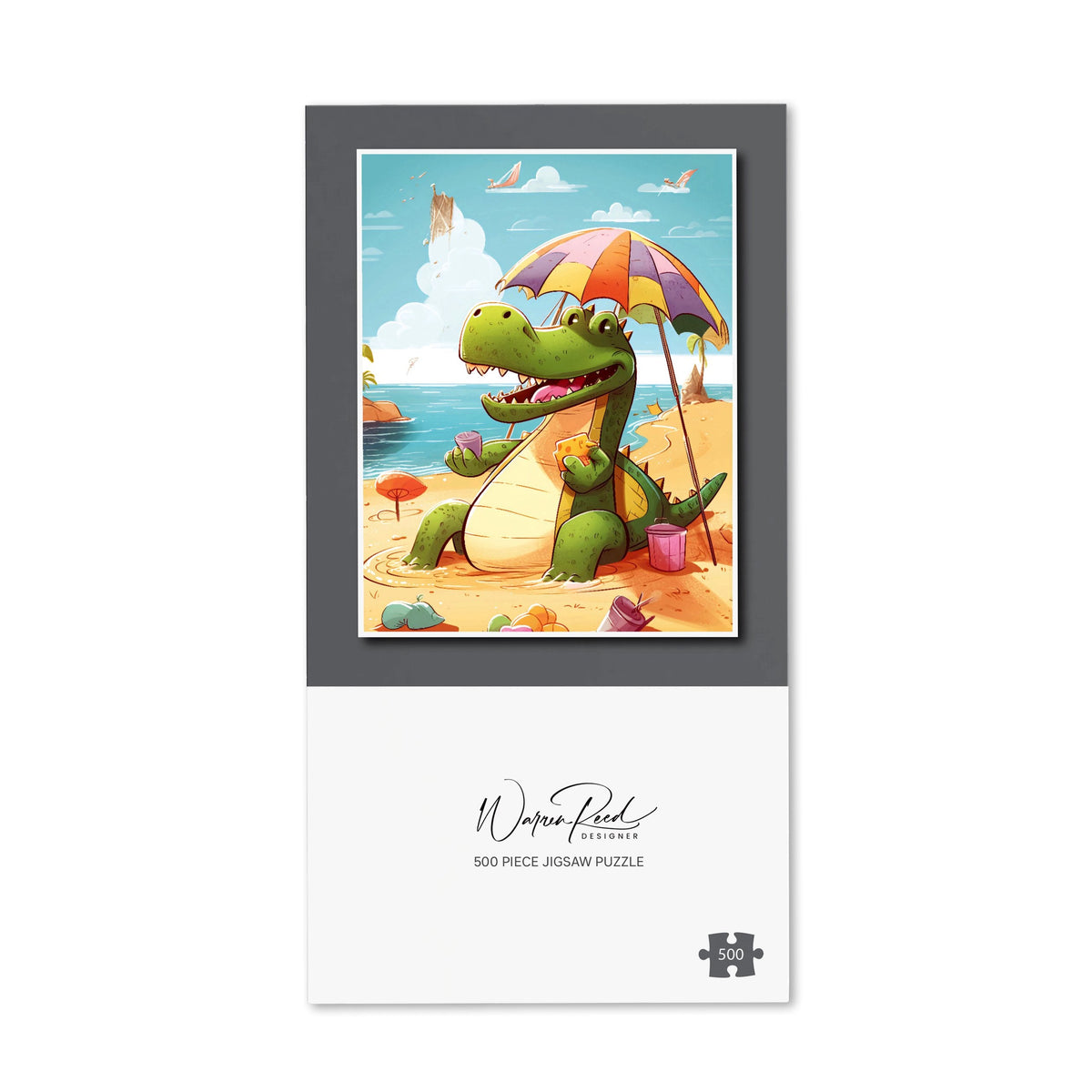 A Crocodile On A Beach Holiday Jigsaw Puzzle