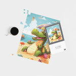 A Crocodile On A Beach Holiday Jigsaw Puzzle