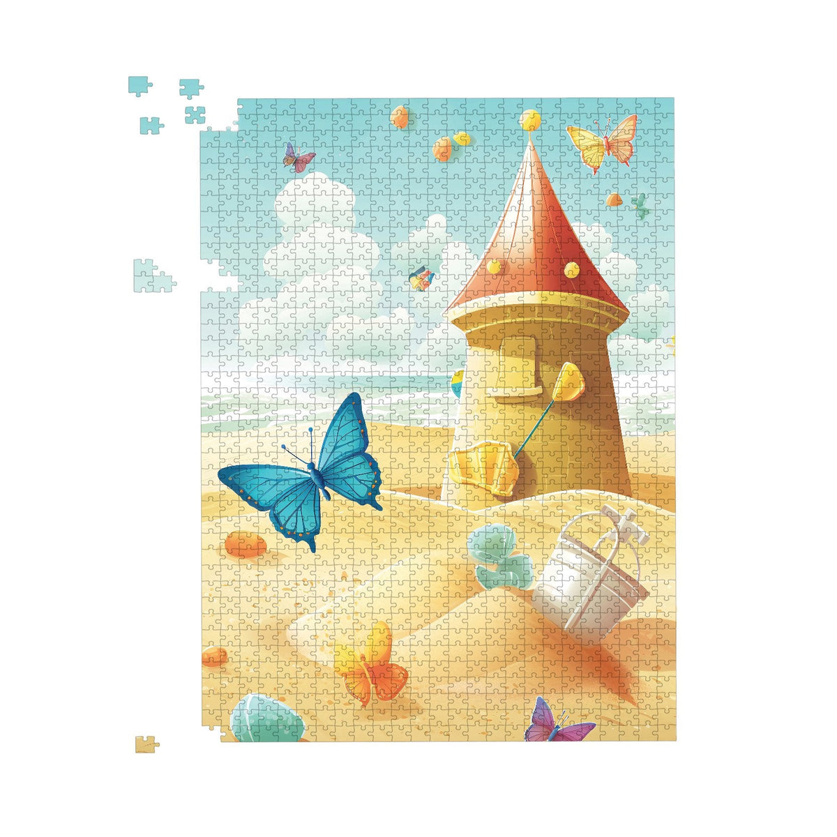 Butterflies On A Beach Holiday Jigsaw Puzzle