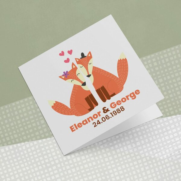 Foxy Couple Greeting Card