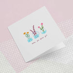 Positive Plants Greeting Card