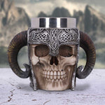 Viking Skull Tankard 19cm