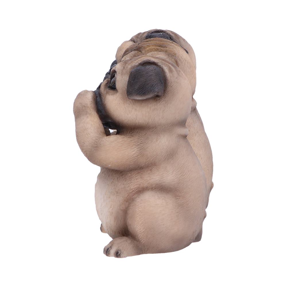 Three Wise Pugs 8.5cm