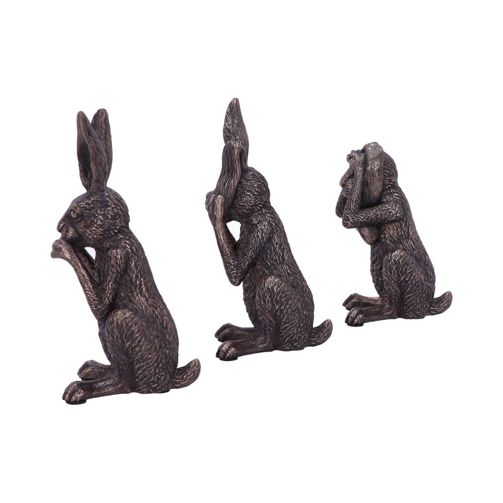 Three Wise Hares 14cm