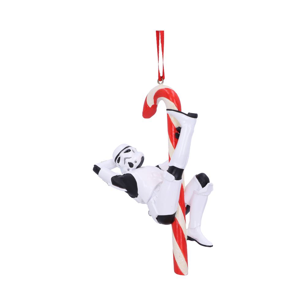 Stormtrooper Candy Cane Hanging Ornament 12cm