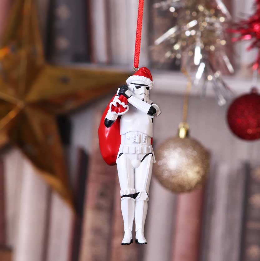 Stormtrooper Santa Sack Hanging Ornament 13cm