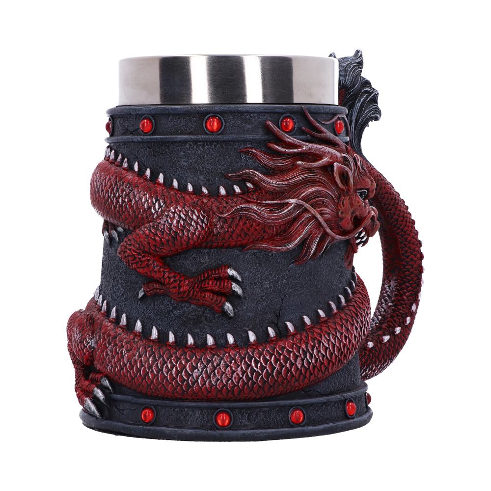 Dragon Coil Tankard Red 16cm