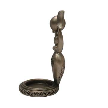 Spiral Goddess Tea Light Holder 12cm