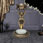 Spiral Goddess Tea Light Holder 12cm